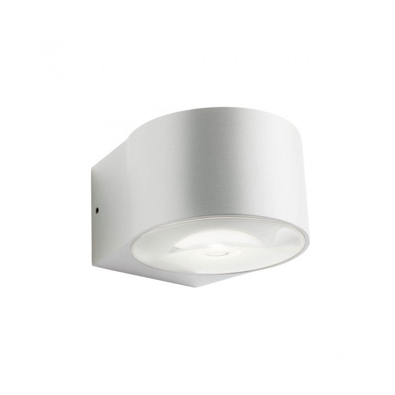 6W LED Sieninis lauko šviestuvas LOG 3000K Baltas IP65 90060