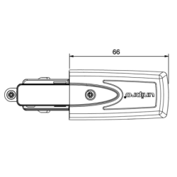 Maitinimo antgalis 3F DALI sistemai UniPro CCU3AB kairininis Juodas 1459325