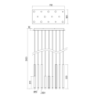 56W LED Pakabinamas šviestuvas MADISON 3000K Vario spalvos 01-2055