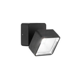 7W LED Sieninis lauko šviestuvas OMEGA SQUARE 4000K Juodas IP54 285535