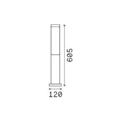 9,5W LED Pastatomas lauko šviestuvas takeliams ETERE 4000K Juodas IP44 322278