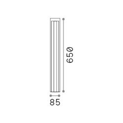 12W LED Pastatomas lauko šviestuvas takeliams KURT 4000K Baltas IP54 294049