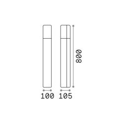 Pastatomas lauko šviestuvas takeliams PULSAR Antracito spalvos IP44 135908