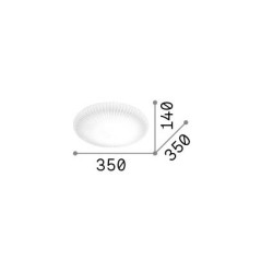 12W LED Lubinis šviestuvas ATRIUM 3000K Baltas 265803