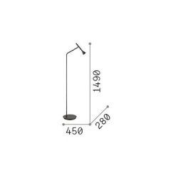 4,5W LED Toršeras DIESIS 3000K Sidabro spalvos 285337