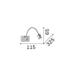 3W LED Sieninis šviestuvas DYNAMO 4000K Sendinto žalvario spalvos 121352