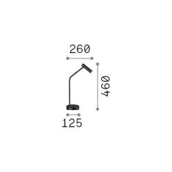 3,5W LED Darbo stalo šviestuvas EASY 3000K Juodas 295534