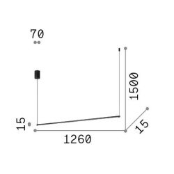 20W LED Pakabinamas šviestuvas ESSENCE 3000K Baltas 285085