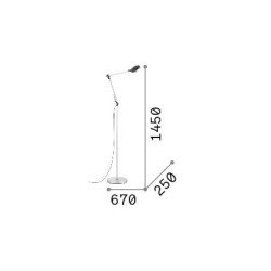 12,5W LED Toršeras FUTURA 4000K Juodas 204949