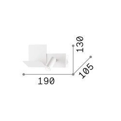 4,5W LED Sieninis šviestuvas KOMODO 3000K Juodas 306827