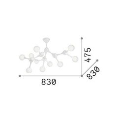 Lubinis šviestuvas NODINO Chromo spalvos 133393