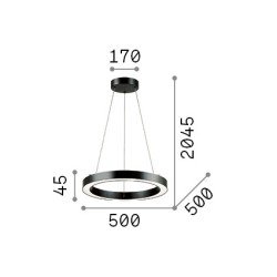 28W LED Pakabinamas šviestuvas ORACLE 3000K Baltas 211404