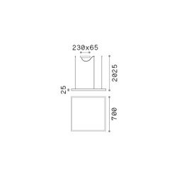 41W LED Pakabinamas šviestuvas ORACLE SLIM 3000K Baltas 259178