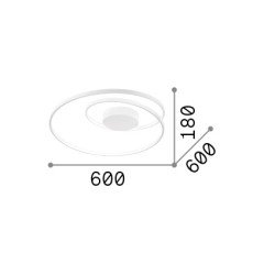 48W LED Interjero šviestuvas OZ 3000K Juodas 304526