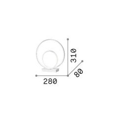 23W LED Dekoratyvinis stalo šviestuvas OZ 3000K Juodas 269481