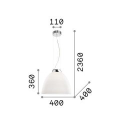 Pakabinamas šviestuvas TOLOMEO Pilkas 001821