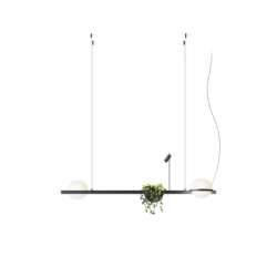 18,4W LED Pakabinamas šviestuvas PALMA 2700K Tamsiai pilkos spalvos 3734 18/2A