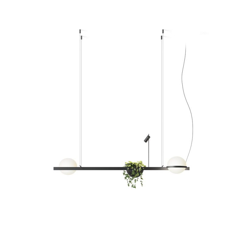 18,4W LED Pakabinamas šviestuvas PALMA 2700K Tamsiai pilkos spalvos 3734 18/2A