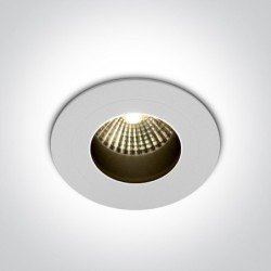 6,5W LED Įleidžiamas lubinis lauko šviestuvas 4000K Baltas IP65 10107H/W/C