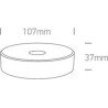 6W LED Lubinis lauko šviestuvas 3000K Baltas IP65 67484/W/W