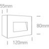 4W LED Sieninis lauko šviestuvas 3000K Baltas IP65 67076/W/W