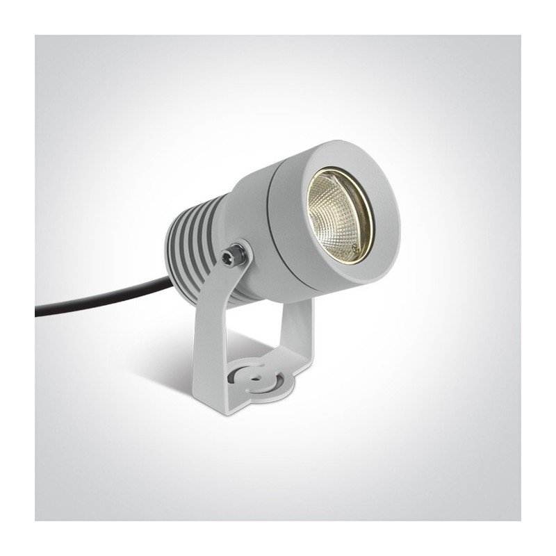 10W LED Lauko prožektorius 3000K Baltas IP65 7046/W/W