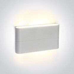 12W LED Sieninis lauko šviestuvas 3000K Baltas IP54 67376A/W/W