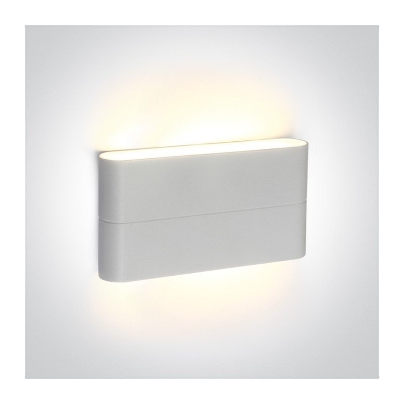 12W LED Sieninis lauko šviestuvas 3000K Baltas IP54 67376A/W/W