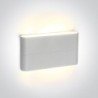 12W LED Sieninis lauko šviestuvas 3000K Baltas IP54 67376A/W/W