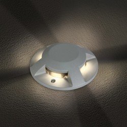 4x3W LED Įleidžiamas grindinis lauko šviestuvas 3000K Pilkas IP67 69058C/G/W