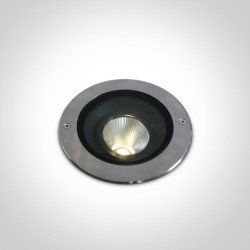 15W LED Įleidžiamas grindinis lauko šviestuvas 3000K Plieno spalvos IP67 69054/W