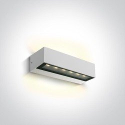 12W LED Sieninis lauko šviestuvas 3000K Baltas IP65 67526B1/W/W