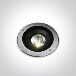 30W LED Įleidžiamas grindinis lauko šviestuvas 3000K Plieno spalvos IP67 69054A/W