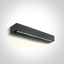 9W LED Sieninis lauko šviestuvas 3000K Antracito spalvos IP65 67526A2/AN/W