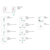 Galinis dangtelis 1F sistemai Minitrack Baltas MT1015 MWH