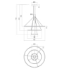 151W LED Pakabinamas šviestuvas ORBIT 3000K Baltas 01-2242