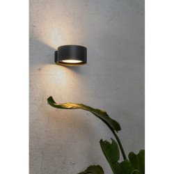 8W LED Sieninis lauko šviestuvas QUART 3000K Tamsiai pilkos spalvos IP65 70579