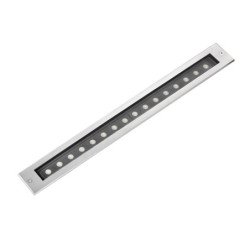 16W LED Įleidžiamas grindinis lauko šviestuvas FALLS 3000K Plieno spalvos IP67 71732