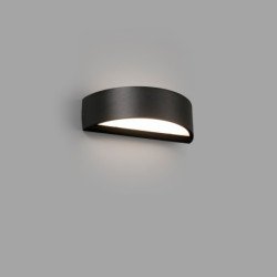 10W LED Sieninis lauko šviestuvas OVAL 3000K Tamsiai pilkos spalvos IP65 71276