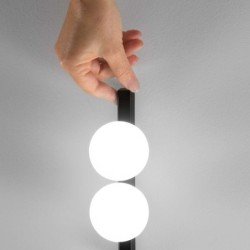 12W LED Lubinis šviestuvas PING PONG 3000K Juodas 313283