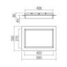 36W LED Lubinis šviestuvas PERIMETRO 3000K-6500K Aukso spalvos 05-975