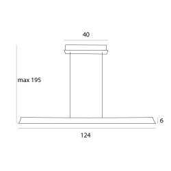 38W LED Pakabinamas šviestuvas JO-JO 2700-5500K Aukso spalvos P0594