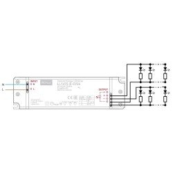 Pastovios įtampos LED maitinimo šaltinis 75W 24V IP20 LL1x75-E-CV24