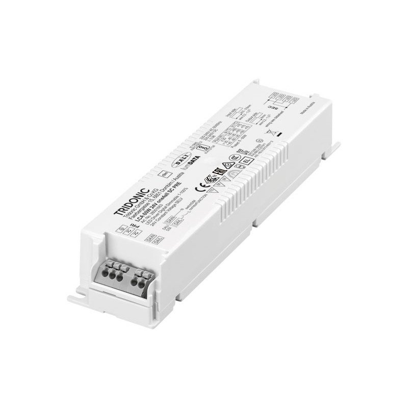 Pastovios įtampos LED maitinimo šaltinis 60W 24V IP20 Valdomas DALI/Push 28001921