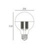 3.5W E27 Dimeriuojama LED lemputė GLOBE BULB Ø80 2700K CRI80 50015