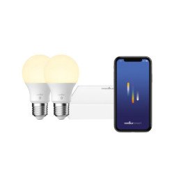 7W E27 Išmaniųjų LED lempučių rinkinys 2 vnt. su valdikliu SMART 2200K-6500K CRI80 2070062701