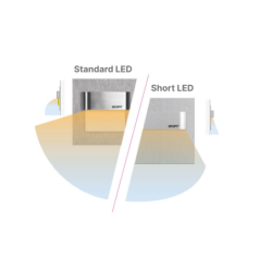 2.4W LED Įleidžiamas šviestuvas TANGO PIR 3000K Plieno spalvos Skoff