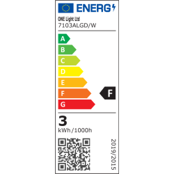 3,5W G9 Dimeriuojama LED lemputė 3000K CRI80 7103ALGD/W