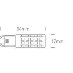 6W G9 LED lemputė 3000K CRI80 7106ALG/W