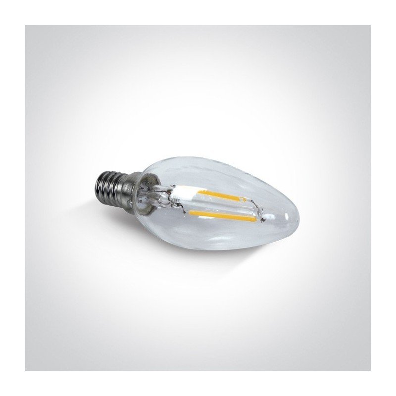 2W E14 LED lemputė 2700K CRI80 9C02R/EW/SE